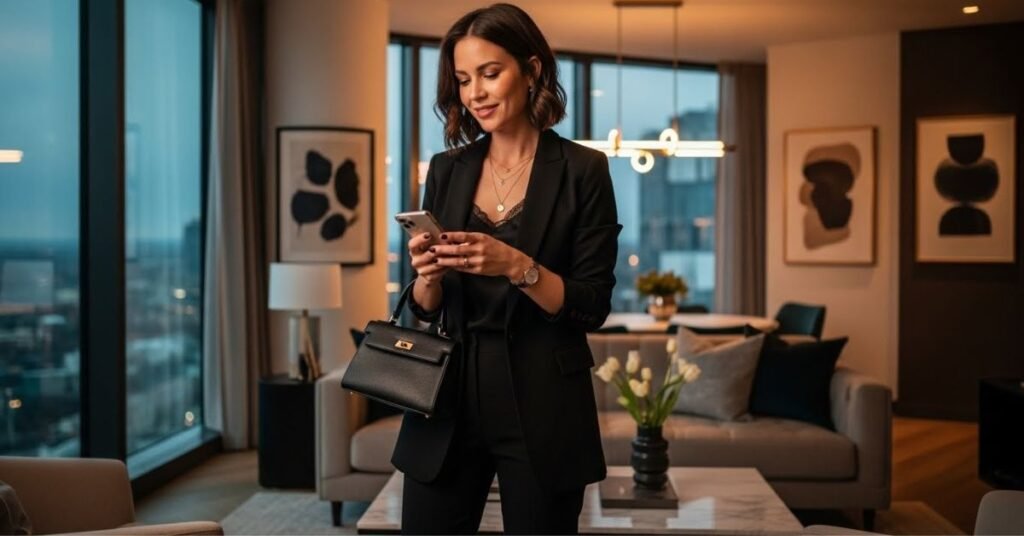 a bag in womens hand